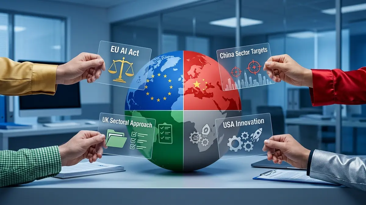 IA: cómo navegar entre las regulaciones UE, Reino Unido, China y EE.UU.