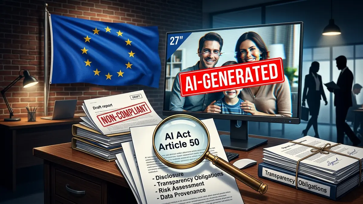 Transparencia IA: lo que exige realmente el Artículo 50 a las empresas